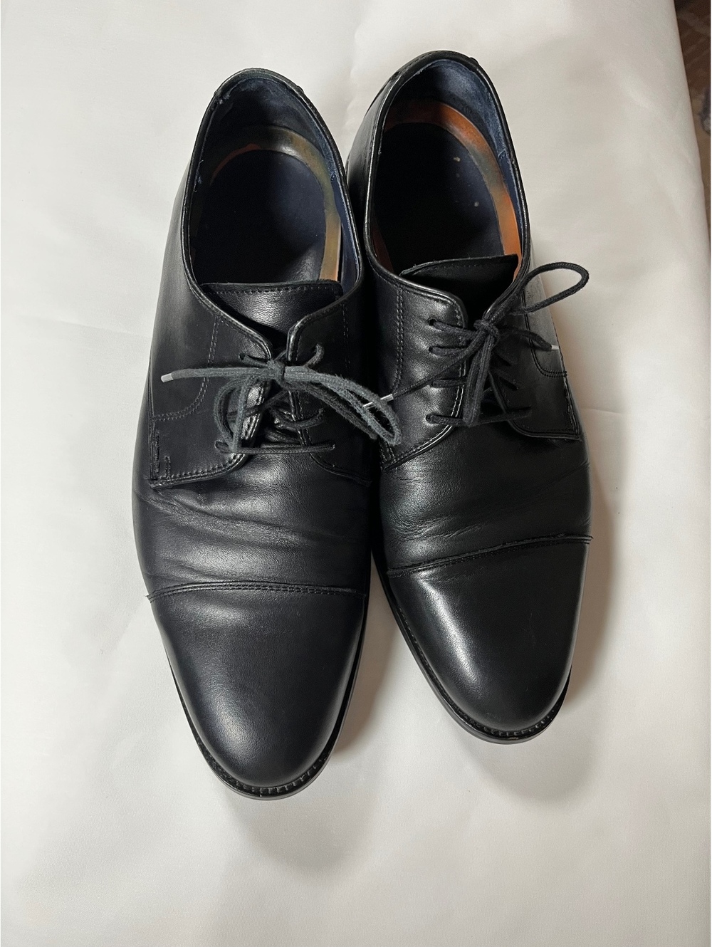 Cole  Haan Black leather lace up dress shoes men’s size 10w